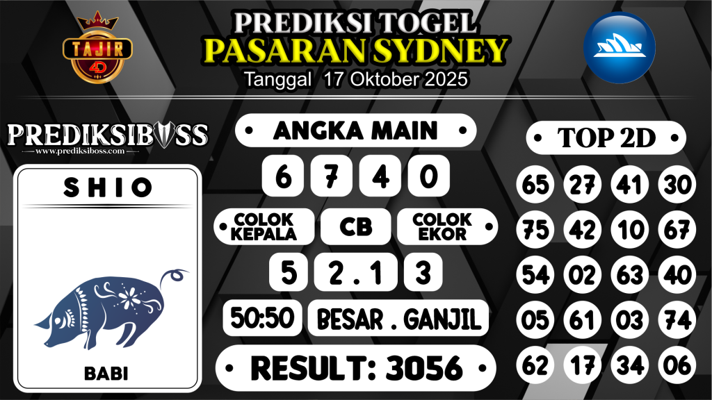 https://prediksibosswo.com/prediksi-boss-togel-sidney-jumat-17-oktober-2025/