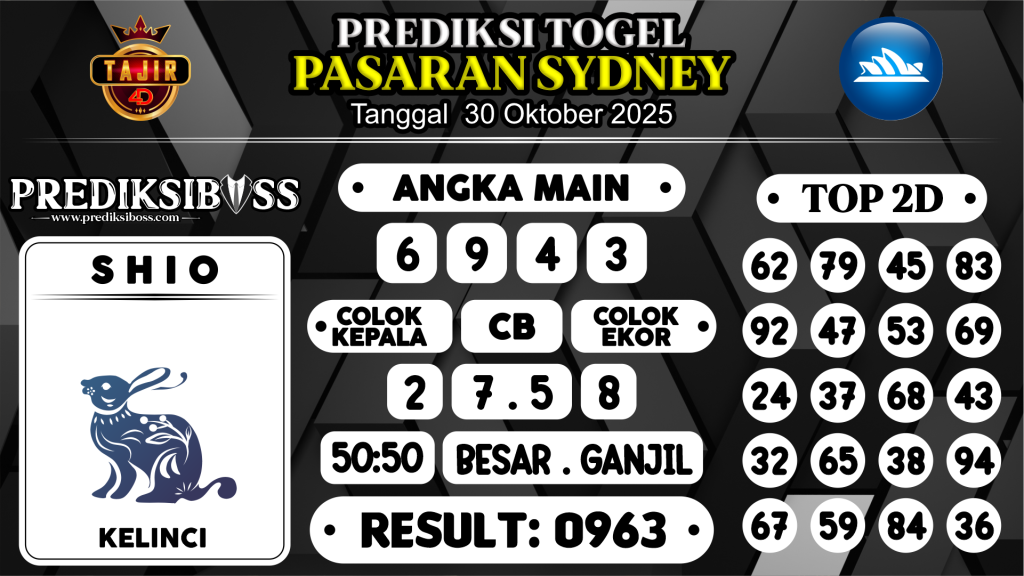 https://prediksibosswo.com/prediksi-boss-togel-sidney-kamis-30-oktober-2025/