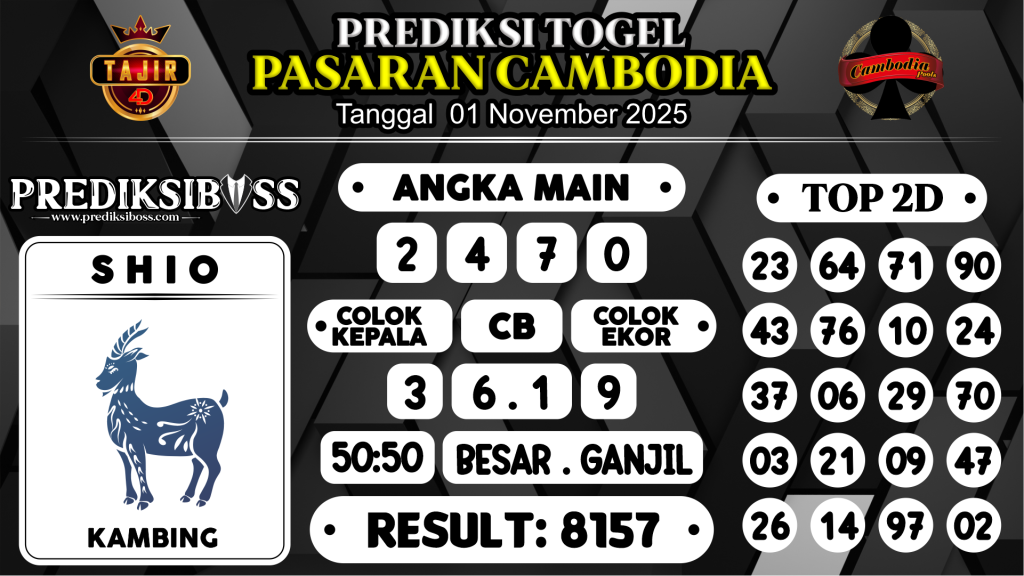 https://prediksibosswo.com/prediksi-boss-togel-cambodia-sabtu-01-november-2025/
